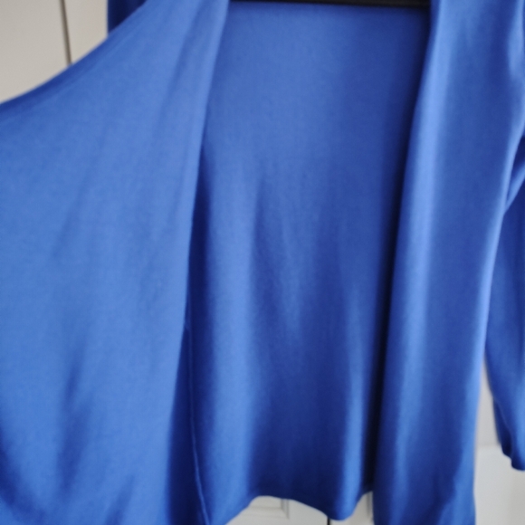 Lilly Pulitzur Blue Open Front Cardigan Sweater XS - Picture 4 of 11